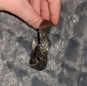 Silver vintage snake bracelet